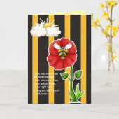 Liebe I Sie mehr als…. Karte (Gelbe Blume)