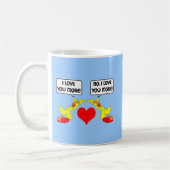 Liebe I Sie mehr Kaffeetasse (Links)