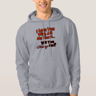 Liebe I Sie mit den ganzen mein Herz Hoodie