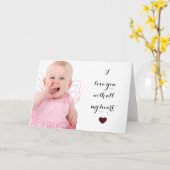 Liebe I Sie personalisiertes Foto Karte (Gelbe Blume)