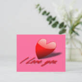 Liebe I Sie Postkarte (Stehend Vorderseite)