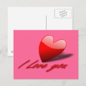 Liebe I Sie Postkarte (Vorne/Hinten)