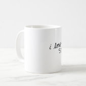 Liebe I Sie soviel Kaffee-Tasse Kaffeetasse (Vorderseite Links)