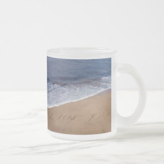 Liebe I Sie… Strand-Liebe Mattglastasse (Rechts)