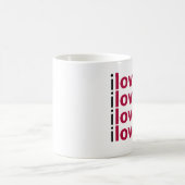 Liebe I Sie Tasse x 4 (Mittel)