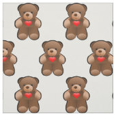 Liebe I Sie Teddy-Bärn-Druck-Gewebe Stoff (Muster)