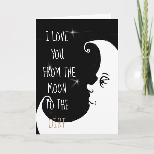 Liebe I Sie von der Mond… Karte (Vorderseite)