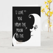 Liebe I Sie von der Mond… Karte (Gelbe Blume)