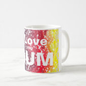Liebe I Sie weißer Text der Mama auf Kaffeetasse (VorderseiteRechts)