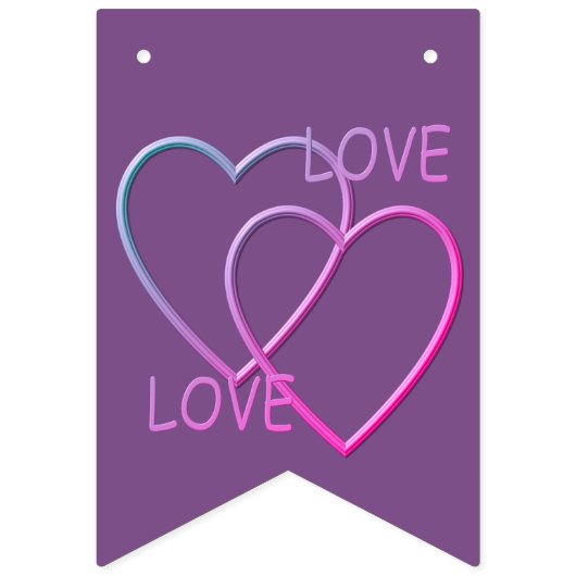 Liebe I Sie Wimpelkette (Erste Fahne)