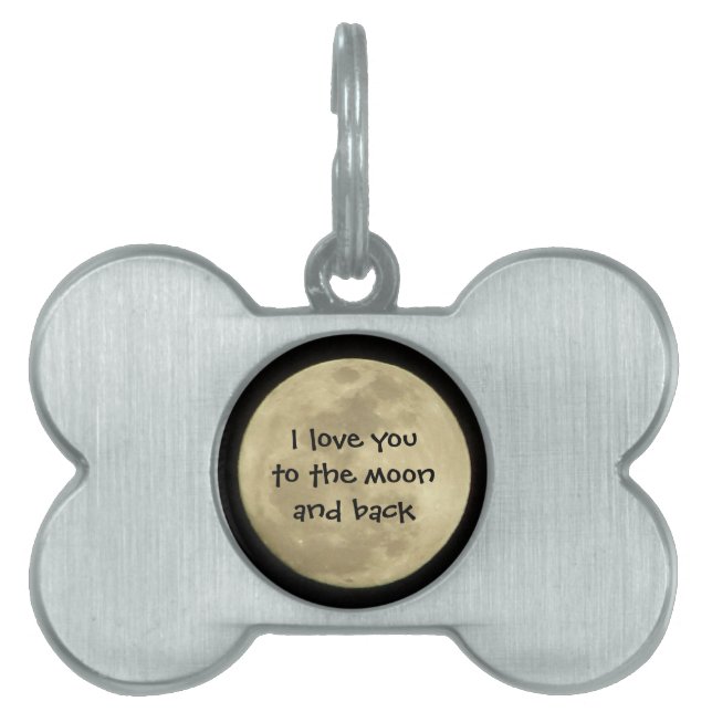 Liebe I Sie zum Mond und hinteren zum Tiermarke (Vorderseite)