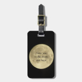 Liebe I Sie zum Mond und und zum hinteren Gepäckanhänger (Vorderseite vertikal)