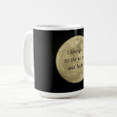 Liebe I Sie zum Mond und zur hinteren Tasse (Vorderseite Links)