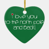 Liebe I Sie zum Nordpol u. hinteren zur Keramikornament (Vorne)