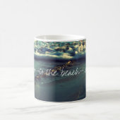Liebe I Sie zum Strand und zur Rückseite Kaffeetasse (Mittel)