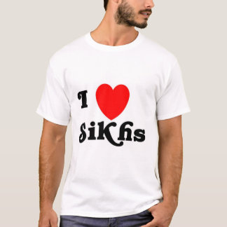 Liebe I Sikhs (klassischer Text) T-Shirt