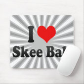 Liebe I Skee Ball Mousepad (Mit Mouse)