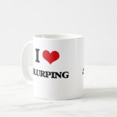 Liebe I Slurping Kaffeetasse (Vorderseite Links)