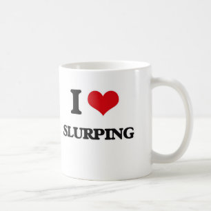 Liebe I Slurping Kaffeetasse