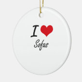 Liebe I Sofas Keramikornament (Links)