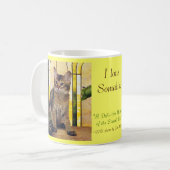 Liebe I somalische Katzen Kaffeetasse (Vorderseite Links)