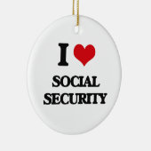 Liebe I Sozialversicherung Keramik Ornament (Rechts)