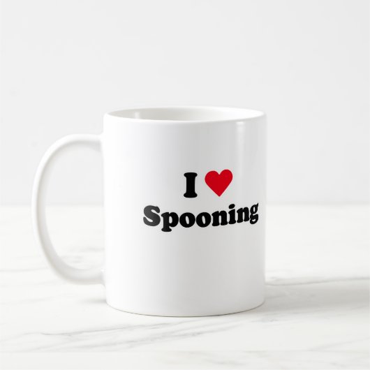 Liebe I spooning Kaffeetasse (Links)