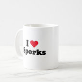 Liebe I sporks Kaffeetasse (Vorderseite Links)