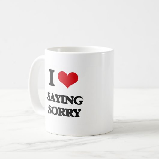 Liebe I Sprichwort traurig Kaffeetasse (Vorderseite Links)