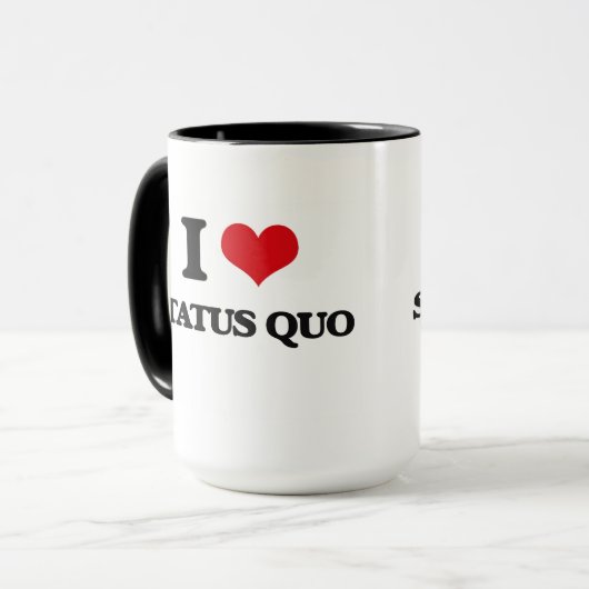 Liebe I Status Quo Tasse (Vorderseite Links)