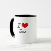 Liebe I Steuern Tasse (Vorderseite Links)