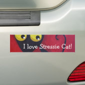 Liebe I Stressie Katze! Autoaufkleber (Auf Auto)