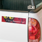 Liebe I Stressie Katze! Autoaufkleber (Auf Lkw)