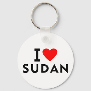 Liebe I Sudan-Land wie Herzreisetourismus Schlüsselanhänger
