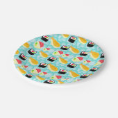 Liebe I Sushi-Papierplatte Pappteller (Schrägansicht)