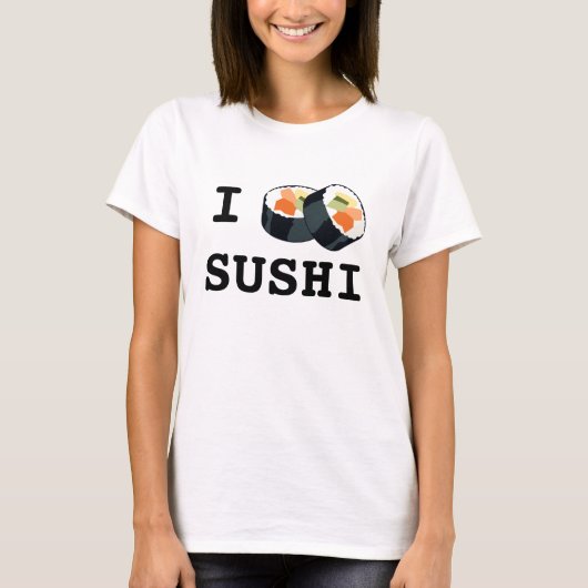 Liebe I Sushi-Shirt T-Shirt (Vorderseite)
