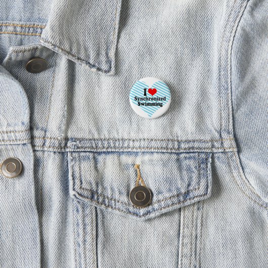 Liebe I synchronisierte Schwimmen Button (Beispiel)