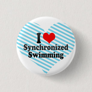 Liebe I synchronisierte Schwimmen Button