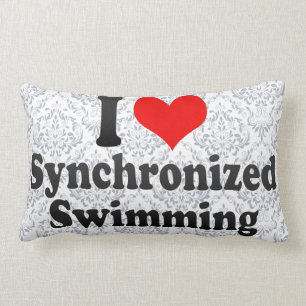 Liebe I synchronisierte Schwimmen Lendenkissen