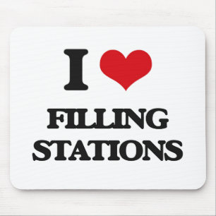 Liebe I Tankstellen Mousepad