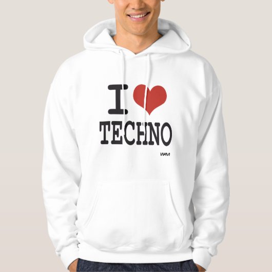 Liebe I techno Hoodie (Vorderseite)