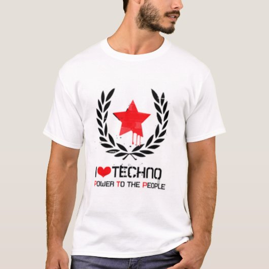 Liebe I techno T-Shirt (Vorderseite)