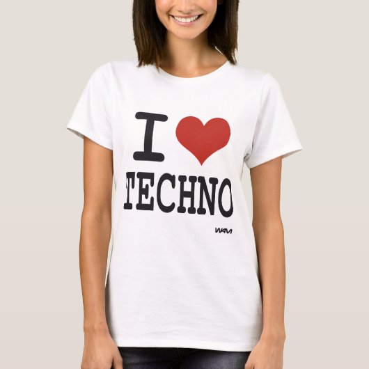Liebe I techno T-Shirt (Vorderseite)