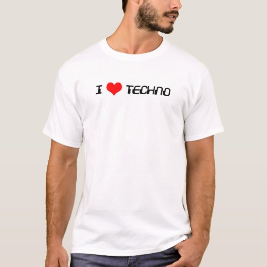 Liebe I techno T-Shirt (Vorderseite)