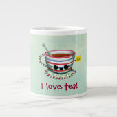 Liebe I Tee Jumbo-Tasse (Vorderseite)