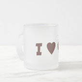 Liebe I Tee-Tasse Mattglastasse (Vorderseite Links)