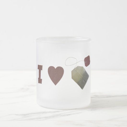 Liebe I Tee-Tasse Mattglastasse (Mittel)