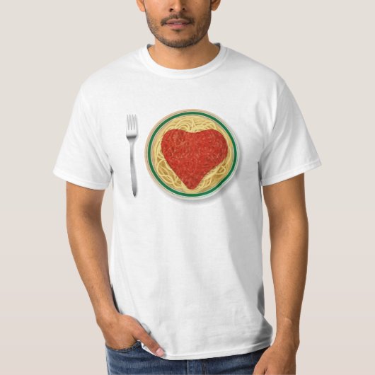 Liebe I Teigwaren T-Shirt (Vorderseite)