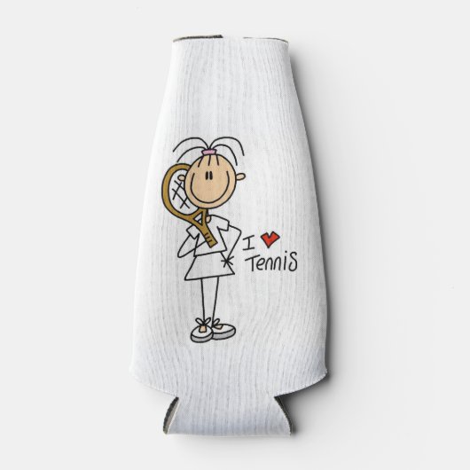 Liebe I Tennis Flasche Cooler Flaschenkühler (Vorderseite)