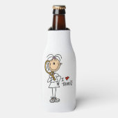 Liebe I Tennis Flasche Cooler Flaschenkühler (Flaschenvorderseite)